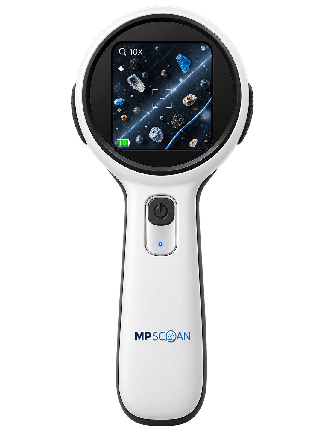MP SCAN handheld optical reader, front view